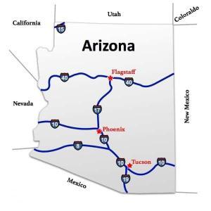 Arizona to Pennsylvania Freight Shipping Rates