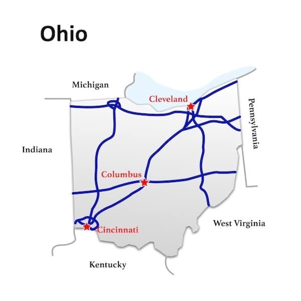 Ohio to West Virginia Freight Shipping rates