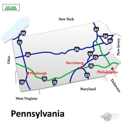 Pennsylvania to Washington Trucking Rates