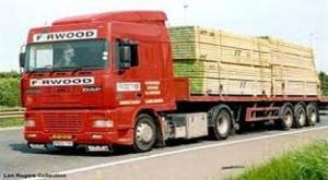 Freight trucking carrying wood is displayed in the image