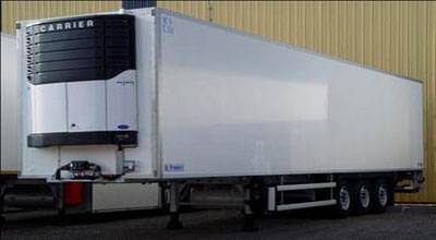 A temperature-controlled type of trailer is displayed in the image that carries very sensitive objects