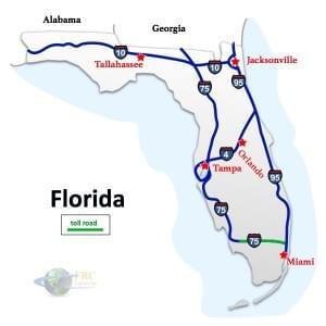 California to Florida Freight Shipping Rates
