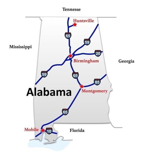 Alabama to Nevada Freight Rates