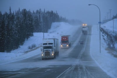 Freight Trucking in Bad Weather Conditions
