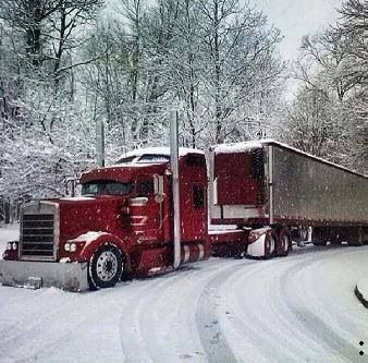 Freight trucking in bad weather